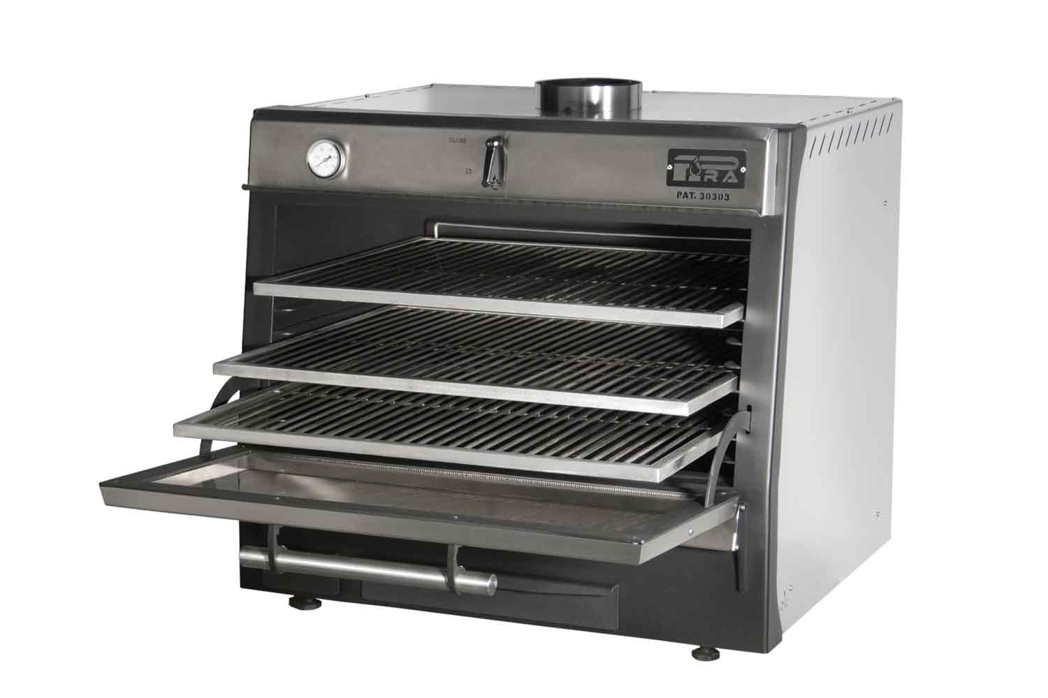 forno a carbone Pira 90 lux inox