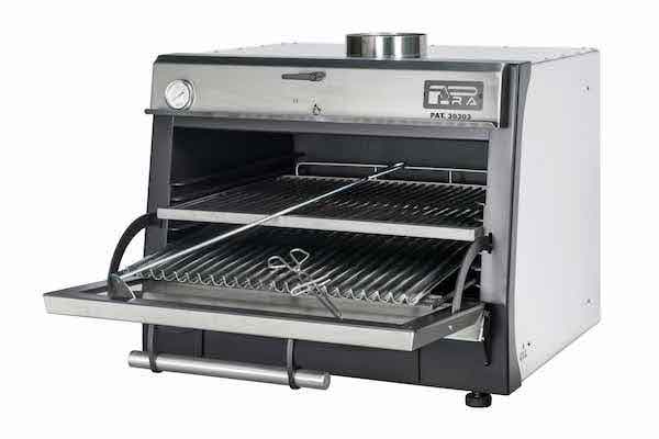 forno a carbone Pira inox